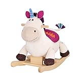 B. toys - Rodeo Rocker - Dilly-Dally - Einhorn-Wippe - Einhorn-Schaukelspielzeug - Hölzernes Aufsitzfahrzeug - Klassisches Spielzeug für Kleinkinder, Kinder - 18 Monate +