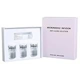 Microneedling for Face, Micro Infusions System für Skin Tightener, Tief Feuchtigkeitsspendend, Anti Falten, Micro Needling Set mit 1 Microneedling-Kopf und 3 Anti Aging Microneedling Serum