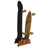 Bambus Skateboard Halterung Skateboard Ständer für Zwei Bretter | Skateboard Rack Skateboard Zubehör für tragbare Aufbewahrung und Präsentation COR Surf
