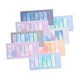 jojofuny 8 Sätze Teiliges Sticky Index Tabs Seitenmarker aus Selbstklebend Farbverlaufene Page Tabs Strips für Notizen Lesezeichen und Büro zum Markieren und Organisieren in Schule und