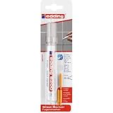 edding 8200 Fugenmarker - silbergrau - 1 Stift - Rundspitze 2-4 mm - zum Auffrischen und Aufhellen von dreckigen Fugen - wasserfest, hohe Deckkraft, schnelltrocknend - für Küche und Bad