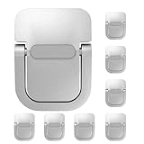 VILLCASE Tragbarer Laptop Tastaturständer Selbstklebend Unsichtbare Tastaturerhöhung aus Silber Metalllegierung Stabile Kleiner Halterung für Notebook und Tablet im Homeoffice