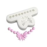 Schokoladenformen mit Schleife, Perlenkette, Backformen, Fondantformen, Kuchenformen, Silikon für Backliebhaber