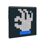 LED-Pixel-Kunst-Display-Rahmen, 32 x 32 cm, digitale Uhr, Bilderrahmen, Heimdekoration, DIY, kreatives Projekt, lebendige Farben, multifunktional (64 x 64 Pixel)