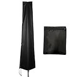 FLYAMAPIRIT Sonnenschirmbezug Wasserdichter großer Schirmbezug Schutzhülle für Sonnenschirm mit Reißverschluss und verstellbarem Kordelzug Lichtbeständiger Bezug aus Oxford-Gewebe (190 x 30 x 50 cm)
