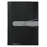 Herlitz 11208394 Fächermappe, Schwarz, A4