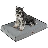 Lesure orthopädisches Hundebett kleine Hunde - 76x51x7.6cm Hundebett waschbar mit wasserabweisend Bezüge und eierförmiger Schaumfüllung, orthopädisches Hundekissen Outdoor, grau