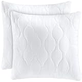 Utopia Bedding Kopfkissen 40x40 cm (2er Set), Gestepptes Kissen für Bett und als Dekokissen, Kissenfüllung, SofaKissen, Zierkissen für Couch (Weiß)