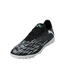 PUMA Unisex Future 8 Play TT Fussballschuh, Black Silver-Fluo Green, 44 EU