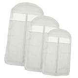HIAKDOFT 3 Stück Teiliges Kleidersäcke Atmungsaktiv Staubschutz Anzugschutzhüllen mit Transparentem Fenster für Schrank und Reise Leichte Waschbare Kleidungsschutzbeutel in Verschiedene