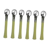 PACKOVE 6 Stück Augenmassagegerät eye massager Augenmassage Stäbe Augencreme Roll-on Augencreme Stick unter Augenrolle Augencremewalze Augencremestift Gesichtscreme Metall Green