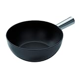 Kuhn Rikon 32007 Caquelon Aluminium, Induktion, Ø 22 cm, Schwarz