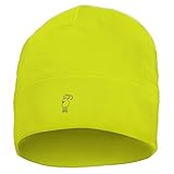 ALPIDEX Running Mütze Sportmütze Laufmütze Damen Herren Funktionsmütze One Size Thermo Kopfbedeckung Radfahren Winddicht Atmungsaktiv Skull Cap Fahrrad Unterziehmütze Unisex, Farbe:Neon Yellow