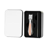 Tragbare Nagelschere mit Auffangbehälter, spritzfrei, Edelstahl, Fingernagelschere und Zehennagelschneider, breite Backenöffnung, Nagelknipser-Set