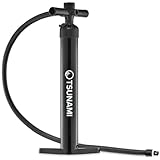 TSUNAMI SUP-Handpumpe, max. 2 bar (29 PSI), High Big Volume, Doppelt wirkende, Luftpumpe, Hochdruck-Superpumpe für Kajak, Dingy Boote, Paddelboard, Schlauchboot SUP und Stand Up Paddle Board