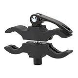 XIASABA Verstellbarer Clip zur Halterung von Fahrradlampen aus Aluminium-Kunststoff, 25-35 mm, Befestigungsklemme für Frontlampen für Mountainbike-Zubehör