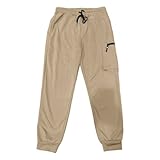Baggy Jogginghose Herren Sweatpants Lange Atmungsaktiv Sporthose Klassische Trainingshose Elastische Taille Weites Bein Sweat Pants mit Taschen