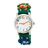 TOYANDONA Armbanduhr Jungen Verstellbares Armband Cartoon Krebs Motiv Leichter Kinderuhr Kreatives Design für Jungen Lernuhr mit Langlebigem Material und Angenehmem