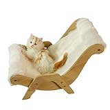 Katzenliege, Stuhl, Katzenkratzpolster, pelzige Katzenbetten, niedliche Hundetoilette, niedliche Katzen-Couch, Plüsch, Haustier-Katzen-Couch, weich, beruhigendes Haustier-Sofa, Bett, beruhigendes