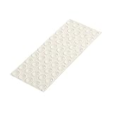HELPMATE Gummipuffer transparent 50 Stück klein rund selbstklebend 8mm x 1,6mm Höhe Lärm- und Rutschstopper Elastikpuffer Schutzpuffer Türpuffer