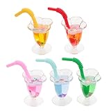 CVUTOVO 5 Stück Getränke Teilig für Puppenhaus Realistische Fake Drinks Dekoration Fotografie Szenen Kreative Displays