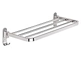 304 Edelstahl Crimpverbinder Handtuchhalter Wandmontage Klappregal Badezimmer Hotel Handtuchhalter Bar (80 cm)
