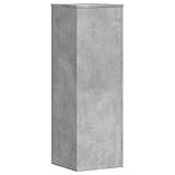 vidaXL Pflanzenständer, Blumenständer Hohle Konstruktion, Dekosäule Podest für Pflanzen Dekoartikel, Blumenhocker Blumensäule, Betongrau Holzwerkstoff