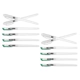 ABOOFAN 12 nachfüllbare Aquarellpinsel mit integriertem Wassertank, Borsten aus widerstandsfähigen Fasern, Wassertankpinsel für Aquarellmalerei und Kalligraphie