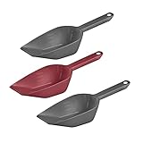 Westmark Back-/Abwiege-/Abfüllschaufel-Set, 3tlg., Füllvolumen: je ca. 55 ml, Kunststoff, Halvar, Anthrazit/Rot, 90892270