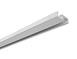 GARDINIA Aluminium-Schiene, 1-läufige Vorhangschiene, Gardinenstange, 150 cm, Weiß