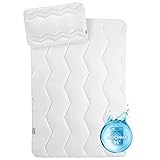 sei Design Kinder Bettdecken Set, Baby Bettdecke und Kissen 40x60 100x135 cm, Baby Bettset passt für Baby Bettwäsche 100 x 135, für Allergiker empfohlen Öko-Tex, Kinderkissen + Steppdecke