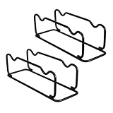 Mikinona 2 Stück Teiliges Hantelständer aus Robustem Kompakter Kurzhantel Rack für Platzsparende Aufbewahrung Langlebiger Fitness Equipment Halter in Schwarz für Heim Fitnessstudio