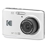KODAK Pixpro FZ45-16.44 Megapixel Digitale Kompaktkamera, 4X optischem Zoom, 2.7 Zoll LCD, 720p HD-Video, AA-Batterie - Weiß