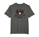 Österreich Flagge Wappen Adler Österreicher Vintage Retro T-Shirt
