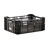 Stapelbare Pflanzkörbe mit Kokos-Einlegematten – Robust, Vielseitig & Ideal für Teichpflanzen (60x40x20 cm) (1 Stapel Box)