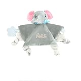 Gaosh Personalisierte Schnuffeltuch Baby mit Namen, Plüsch Schmusetuch für Neugeborene, Kuscheltierdecke zum Schlafen, Personalisiertes Babygeschenk zur Geburt für Jungen und Mädchen (C)