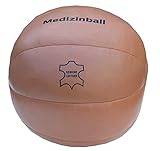 lisaro Premium Medizinball aus Echt-Leder | Superqualität | Vintage (Retro-Look) | Gymnastikball | Gewichtsball | Slamball | 1 – 5 kg