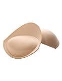 RELLECIGA Damen Push-up BH-Einlagen für kleine Brust herausnehmbare Pads für Bikini Tops und Sport BH Beige