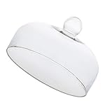 Cabilock Käseplatte Transparente Lebensmittelabdeckung Lebensmittel Abdeckung Snack Display Abdeckung Lebensmittel Kuppeln Kuchen Abdeckung für zu Hause Küche 13Cm Glasglocke 13cm XXL Glasglocke