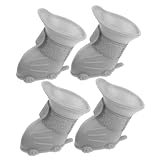 YARNOW 4 Stück rutschfeste Hunde-Regenstiefel, wasserdichte Haustierschuhe Für Outdoor-Abenteuer, Leichte Hundeschuhe, Stiefel Für Verbesserte Sichtbarkeit