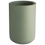 APS Flaschenkühler ELEMENT aus Beton - mit möbelschonender Unterseite - für 0,7-1,5 Liter-Flaschen - Ø 12/10 cm, Höhe 19 cm, Grün