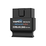 Veepeak OBDCheck BLE+ Bluetooth OBD II EOBD Diagnosegerät Adapter Stecker Auto Diagnose Scanner für iOS und Android