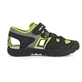 Geox J VANIETT Boy A Sandal, Black/Lime, 33 EU