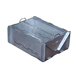 Fischgrill & Feuerstelle | Tragbar, Langlebig, 2 mm Verzinkter Stahl | Mit Faltbarer Spezialbox