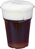 Gastro-Bedarf-Gutheil 200 Trinkbecher, Plastikbecher 0,3 l transparent mit Füllstrich Bierbecher