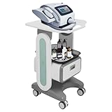 TESUGN Medizinischer Wagen mit Schublade, Kosmetikwagen SchöNheit Arbeitswagen Salon Trolley Desktop Beauty GeräTewagen Friseursalon Mit Aufbewahrungskorb Mobil Beautywagen