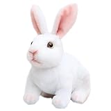 Wishstar Ostern Hase Plüschtier, Kaninchen Kuscheltier für Kinder Stofftier Schmusetier zum Kuscheln & Spielen, Hase Plush Für Mädchen Jungen，Niedliche Ostergeschenke für Kinder (Weiß Hase 20cm)