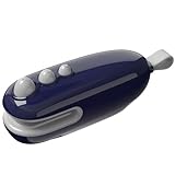 Folienschweißgerät Mini, 2 in 1 Bag sealer mit Cutter, Blau Versiegelungsgerät, Hand Verschlussgerät