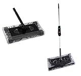 HUKITECH NEU! Akkubesen mit extra starkem Akku - Kehrbesen Bodenkehrer elektrisch Akku-Besen Bodenwischer Wischer Besen Mopp Saugbohner Staubsauger Saugroboter kabellos & klappbar