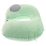 HEALLILY Aufblasbares Nackenkissen für Reisen, geformtes Design für Nacken, leicht, tragbar, Reisezubehör für Flugzeuge, Autos und Camping für lange Reisen